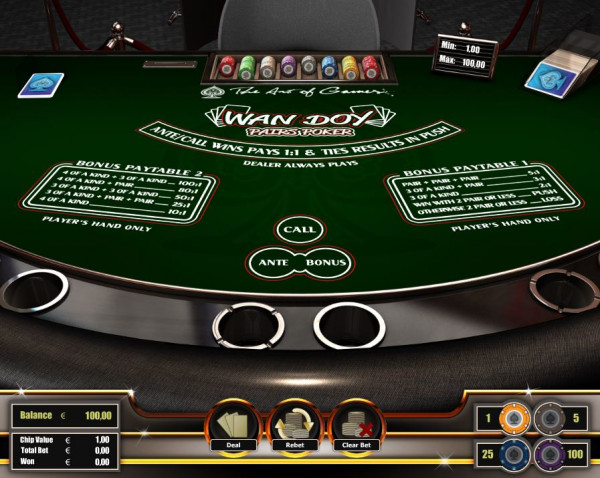 Wan Doy Poker Screenshot