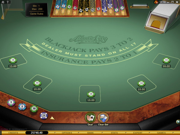 Atlantic City Blackjack Gold Screenshot